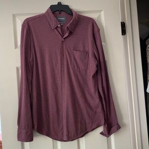 Bonobos Burgundy Men’s M knit button down shirt